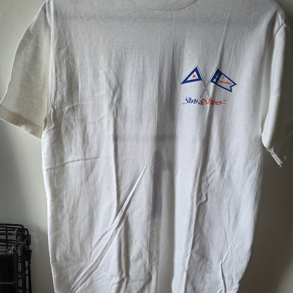 Vintage 80s Hanes Beefy-T USA Soccer “Stars & Stripes” T-Shirt Men’s Medium